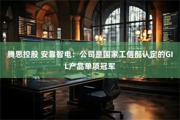 腾思控股 安靠智电：公司是国家工信部认定的GIL产品单项冠军
